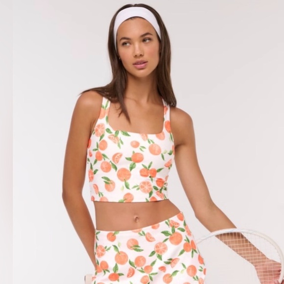 Abercrombie & Fitch Tops - 🍊 YPB sculptLUX Strappy-Back Crop Tank Oranges Abercrombie & Fitch XS NWT